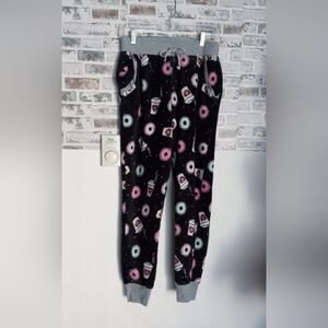 Cozy Donut and Coffee Print Pajama Pants